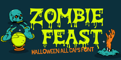 Zombie Feast Font Poster 1
