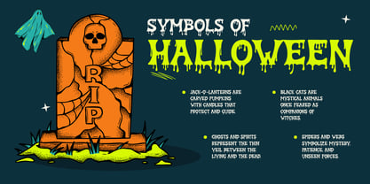 Zombie Feast Font Poster 3