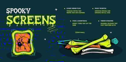 Zombie Feast Font Poster 8