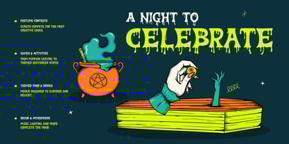 Zombie Feast Font Poster 9