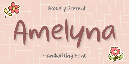 Amelyna Font Poster 1