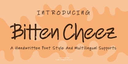 Bitten Cheez Font Poster 1