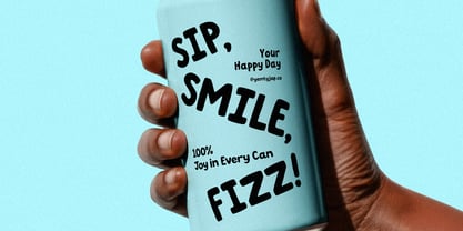 YJC Sunny Ripple Font Poster 3