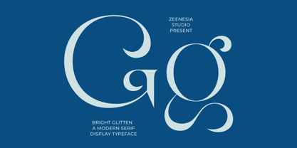 Bright Glitten Font Poster 13