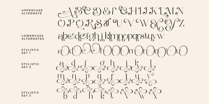 Bright Glitten Font Poster 4