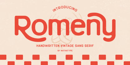 Romeny Font Poster 1