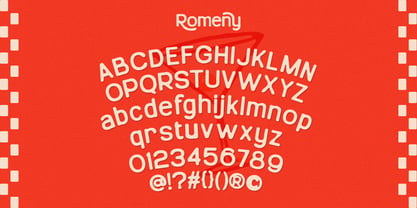 Romeny Font Poster 6