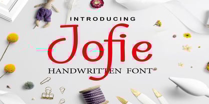 Jofie Handwritten Font Poster 1