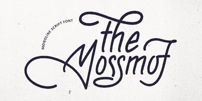 MC The Mossmof Font Poster 1