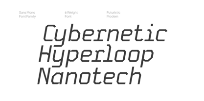 Field Mono Font Poster 2