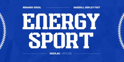 Energy Sport Font Poster 1