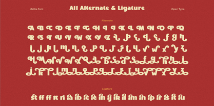 Meltia Font Poster 7
