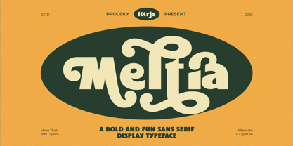 Meltia Font Poster 1