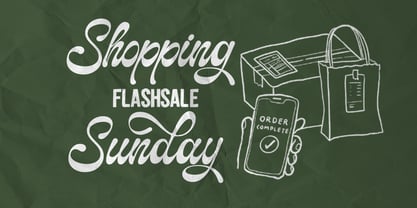 Gilosta Surfing Script Font Poster 6