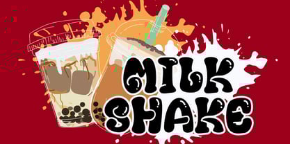 Funky Splash Font Poster 2