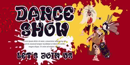 Funky Splash Font Poster 4