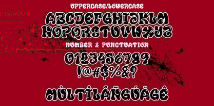 Funky Splash Font Poster 7