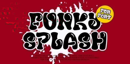 Funky Splash Font Poster 1