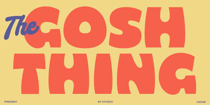 Gosh Thing Font Poster 1