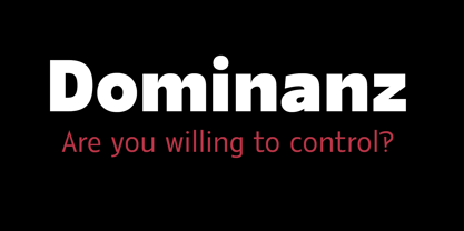 Dominanz Font Poster 1