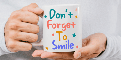 Cute Sunset Handwriting Font Poster 3