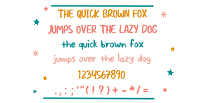 Cute Sunset Handwriting Font Poster 5