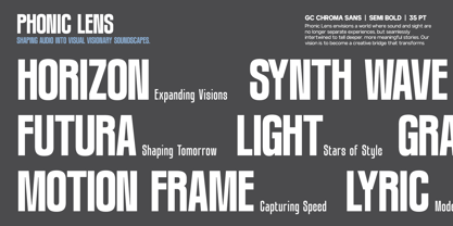 GC Chroma Font Poster 14