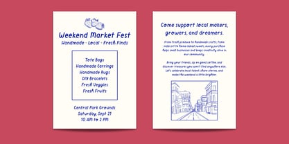 Monday Notes Font Poster 3