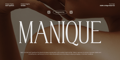 TRT Manique Font Poster 1