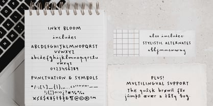 Inky Bloom Font Poster 3