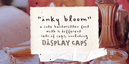 Inky Bloom Font Poster 1