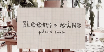 Inky Bloom Font Poster 7