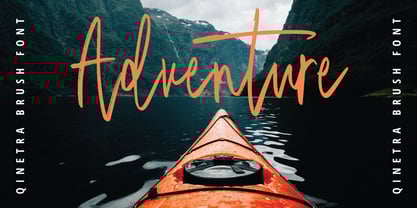 Qinetra Brush Font Poster 6