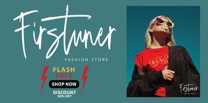 Qinetra Brush Font Poster 8