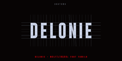 Delonie Font Poster 8