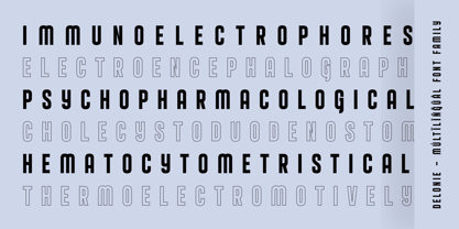 Delonie Font Poster 7