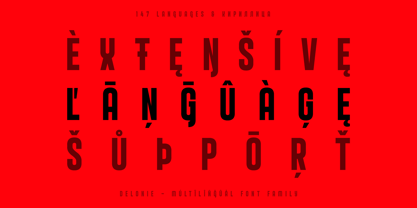 Delonie Font Poster 2