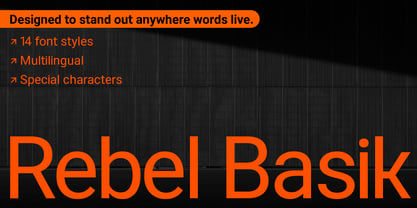 Rebel Basik Font Poster 1
