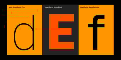 Rebel Basik Font Poster 10