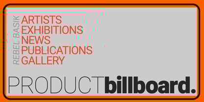 Rebel Basik Font Poster 11