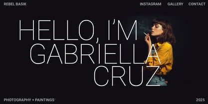 Rebel Basik Font Poster 4