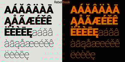 Rebel Basik Font Poster 9