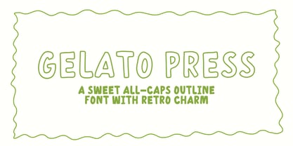 Gelato Press Font Poster 1