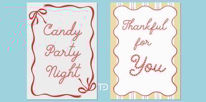 Tis De Candy Font Poster 4