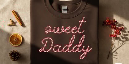 Tis De Candy SVG Font Poster 2