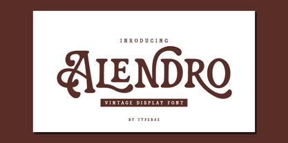 Alendro Font Poster 1