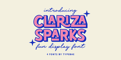 Clariza Sparks Font Poster 1
