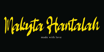 Makyta Hantalah Font Poster 1