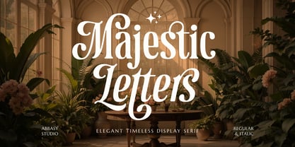 Majestic Letters Font Poster 1