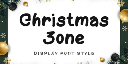Christmas Zone Display Font Poster 1